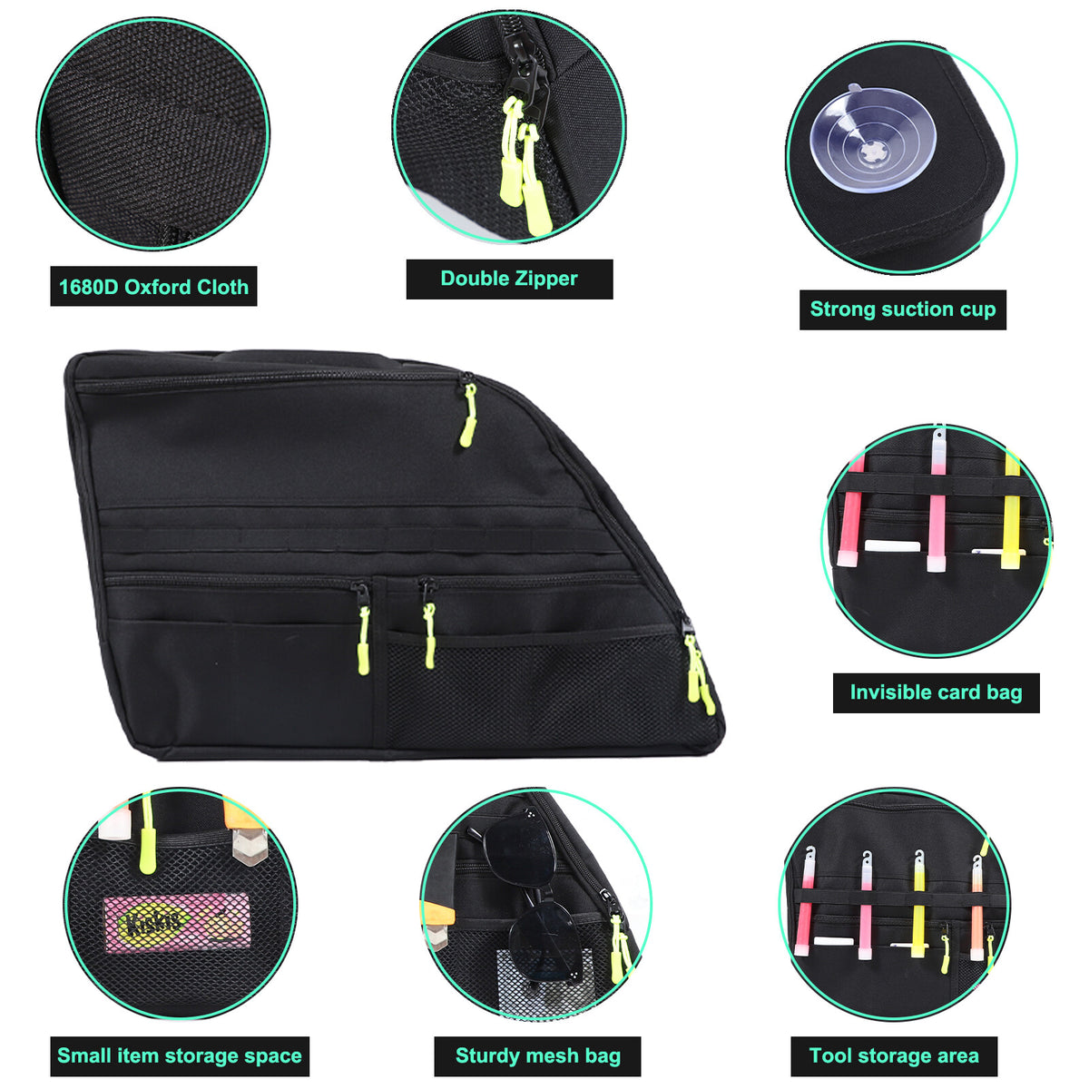 Car Trunk Right Side Window Storage Tool Bag For Benz GL-Class X164 2006-12 20