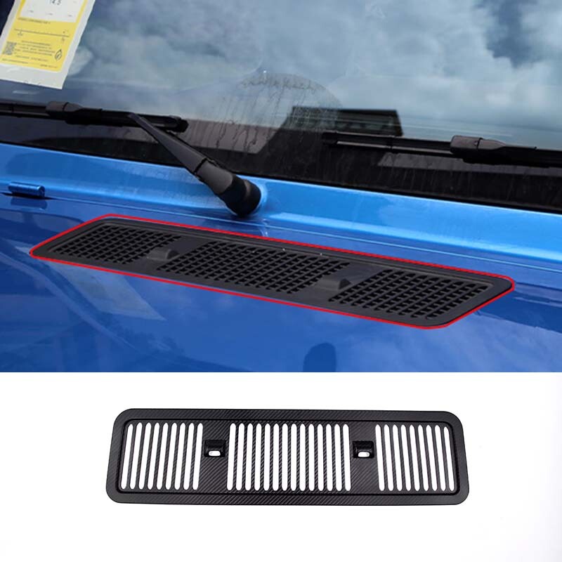 Matte Real Carbon Fiber Hood Air Inlet Vent Trim for Benz G Class W463 2019+ 2