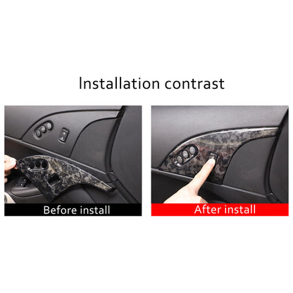 Forged Real Carbon Fiber Interior Door Lock Panel Trim For Corvette C6 2005-2013 16