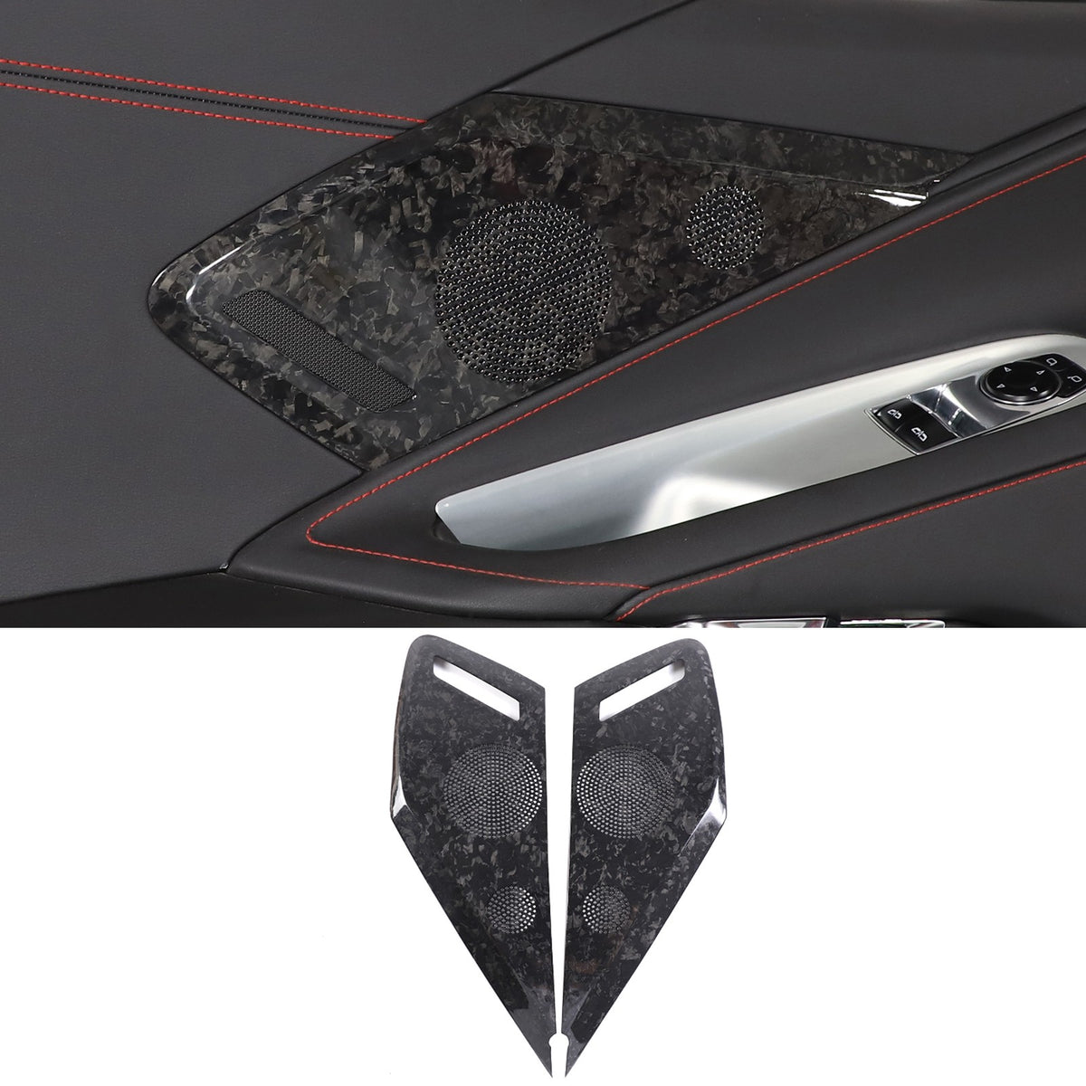 Forged Real Carbon Fiber Full Interior Set Cover Trim Kit For Corvette C8 20-25 - Variants 36-40 38