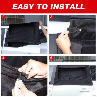 Rear Door Window Shade Trim Cover For Toyota Land Cruiser LC250 24+ 6
