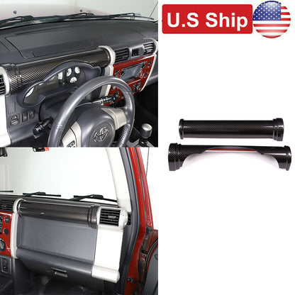 For Toyota FJ Cruiser 07-21 ABS Carbon Fiber Dashboard Center Console Cover Trim 1