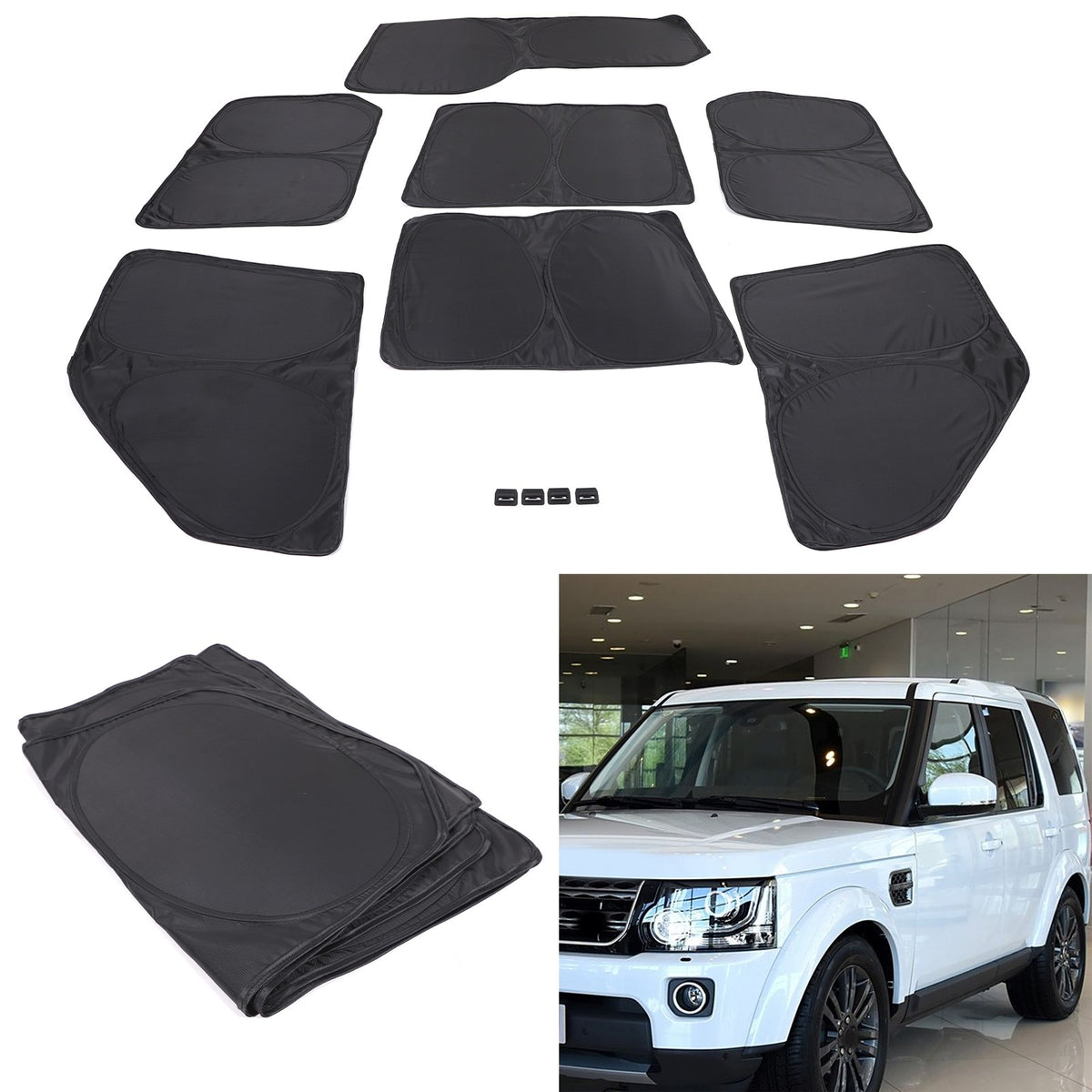 Memory Wire Full Window Sun Shade Shield For Land Rover Discovery 4 2010-2016 13