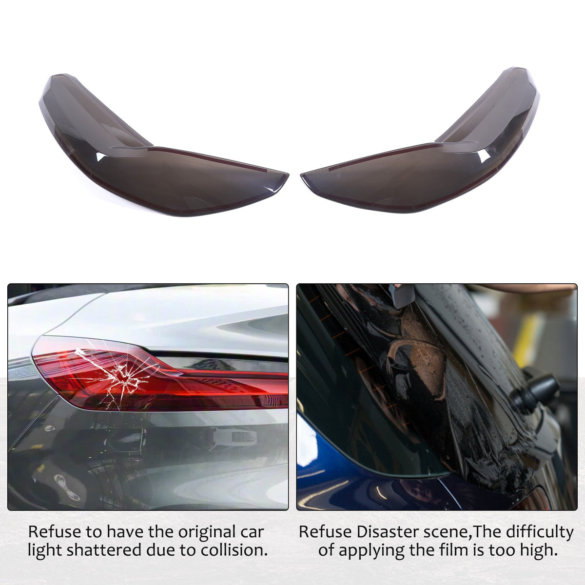 Smoked Black Rear Tail Light Guard Decor Cover Trim Bezels For BMW Z4 G29 2019+ 19