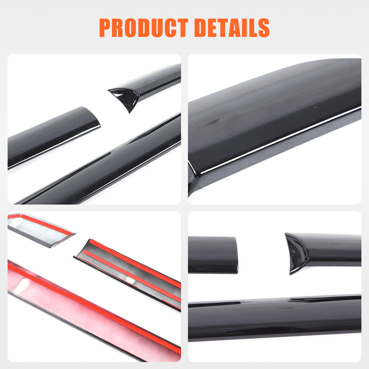 Glossy Black ABS Dashboard Cover Strip Trim For Toyota Tundra 2014-2021 20