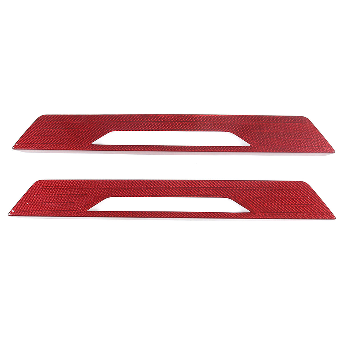 Red Real Carbon Fiber Full Interior Set Decor Trim Kit for Corvette C8 20-25 - Styles 36-40 13