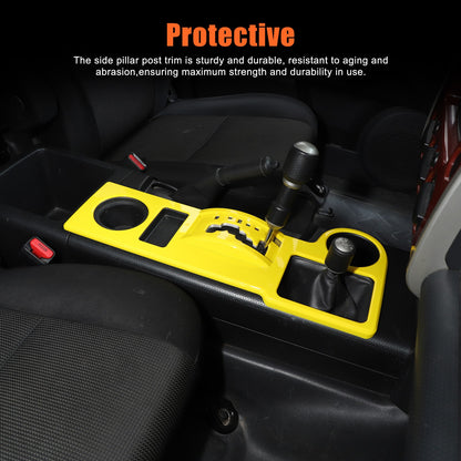 Yellow ABS Shift Panel Frame For Toyota FJ Cruiser 2007-2021 5