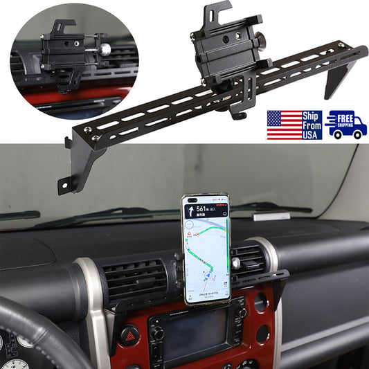Aluminum Alloy Center Console Phone Holder For Toyot-a FJ Cruiser 2007-2021 1