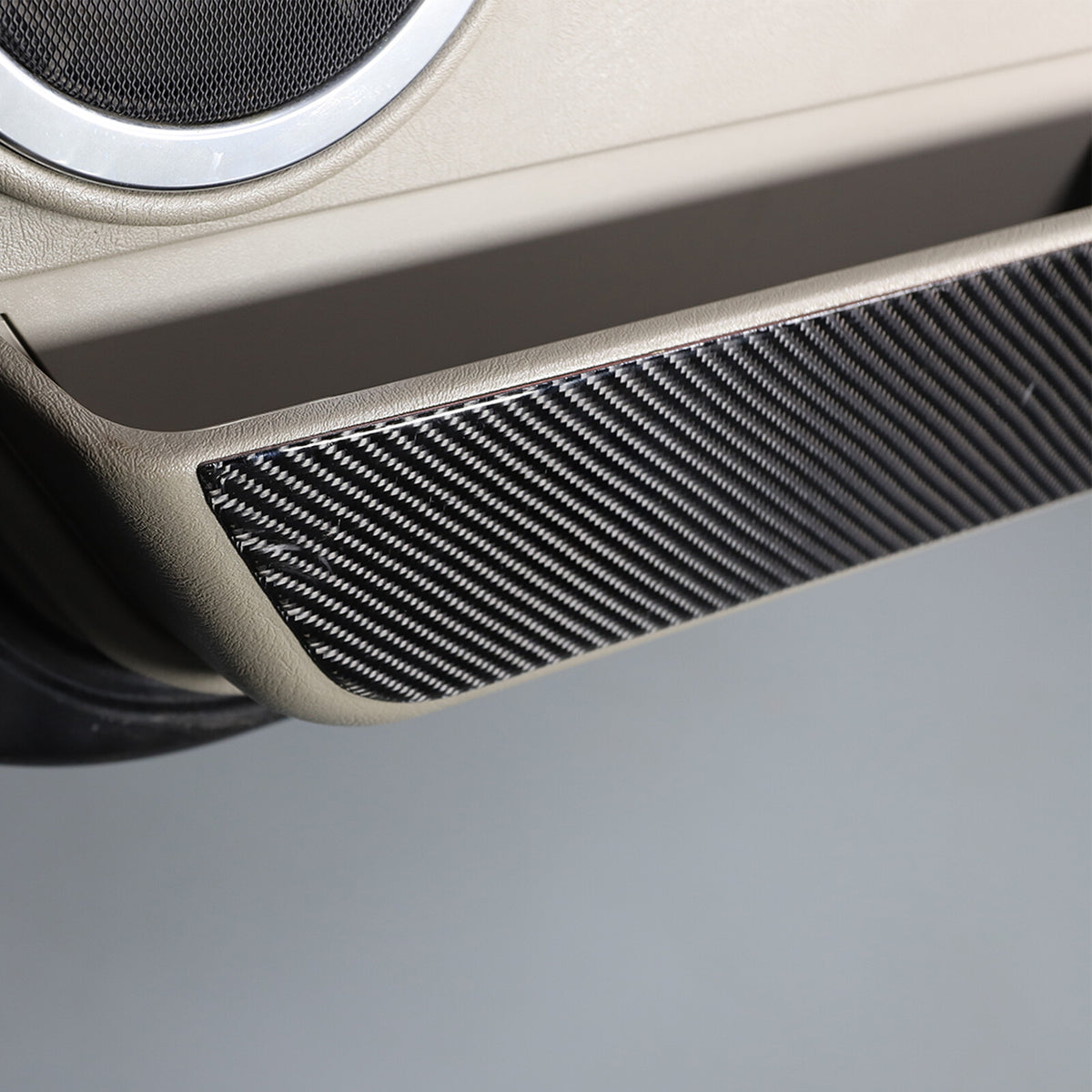 Carbon fiber Door Bottom Anti-Kick Trim Sticker For Hummer H2 2003-09 6