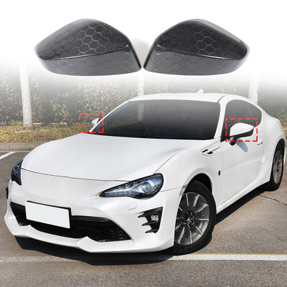 Honeycomb Carbon Fiber Side Rear Mirror Cover Caps For Subaru BRZ GT86 2012-20 11