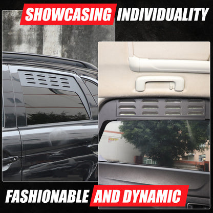 Alloy Rear Window Louver Shutter Cover Trim For Mitsubishi Outlander Sport 11-18 22
