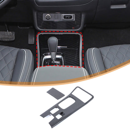ABS Carbon Center Console Gear Shift Panel Trim For Mitsubishi Outlander 19-22 5