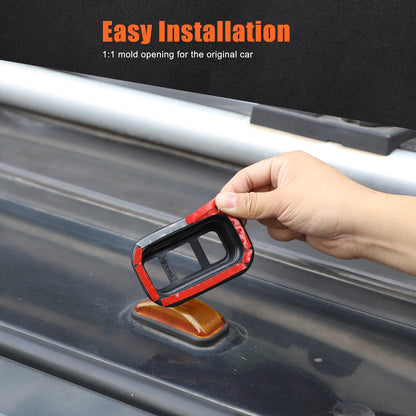 Matte Black ABS Roof Light Cover For Hummer H2 2003-2009 6