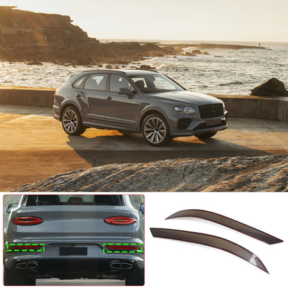 Smoked Rear Tail & Fog Light Blackout Taillight Cover For Bentley Bentayga 21-23 14