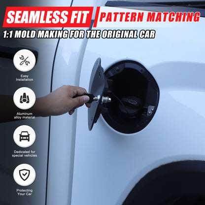 Locking Fuel Door Black Gas Tank Cap Cover Lock Key For Toyota Tundra 2022-2026 20