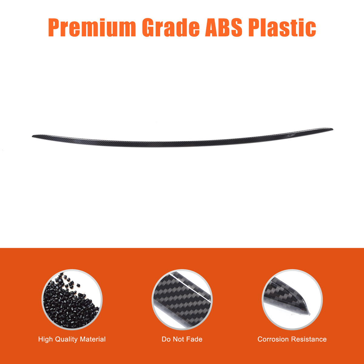 ABS Carbon Fiber Front Center Bumper Trim For LR Range Rover Sport L461 2023+ 6