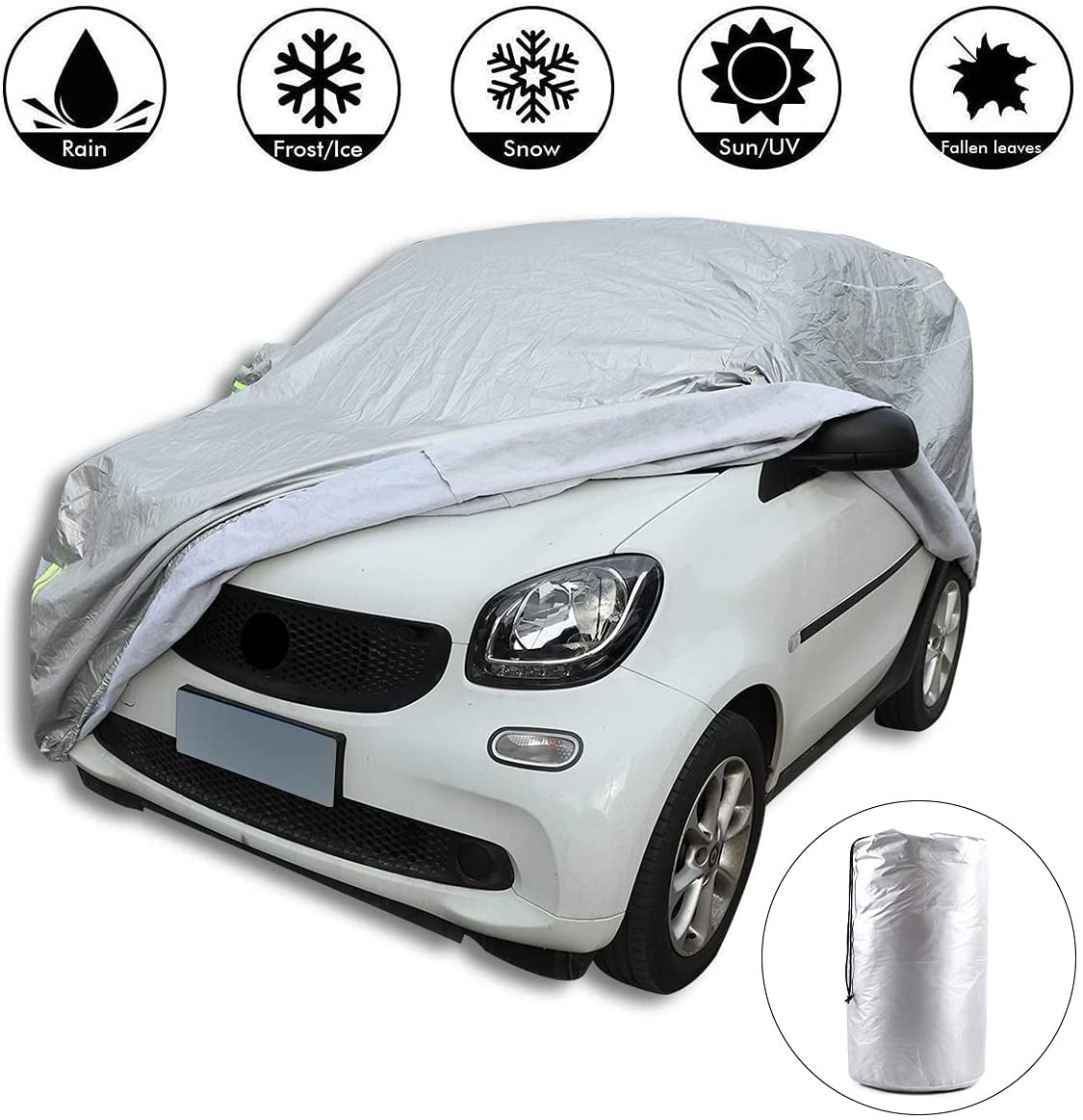 Car Protection Cover Waterproof Sun UV Snow Resistant For Mercedes-Benz smart 1