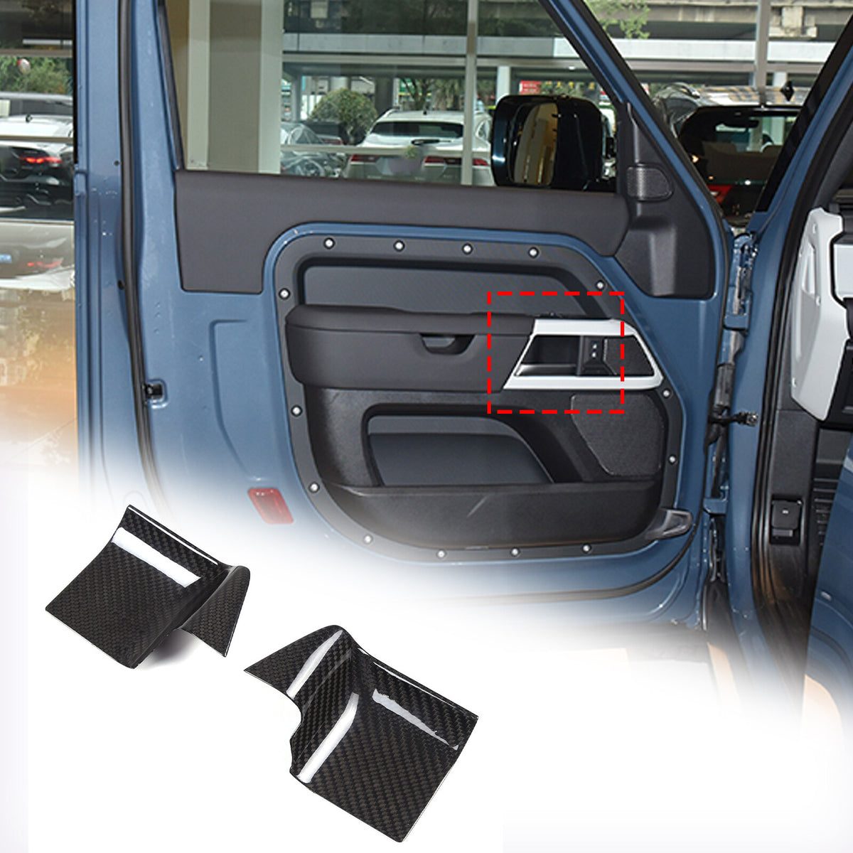 Real Dry Carbon Fiber Full Interior Trim Set For LR Defender 90 110 L663 20-23 211
