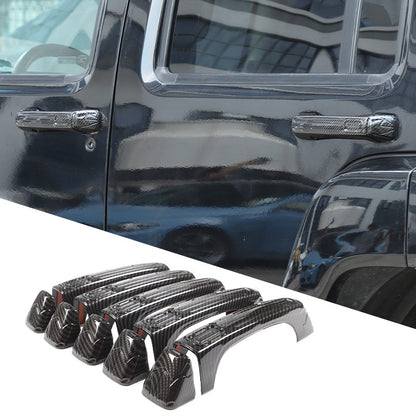 ABS Carbon Fiber Door Handle + Tailgate Cover Trim Bezel For Hummer H3 2005-2009 23