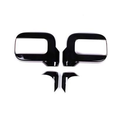 Glossy Black Side Door Mirror Cover Trims Moulding For 2003-09 Hummer H2 SUV SUT 5