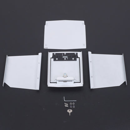 Silver Center Armrest Safe Storage Lock Box TRAY For Ford Maverick 22-25 US 5