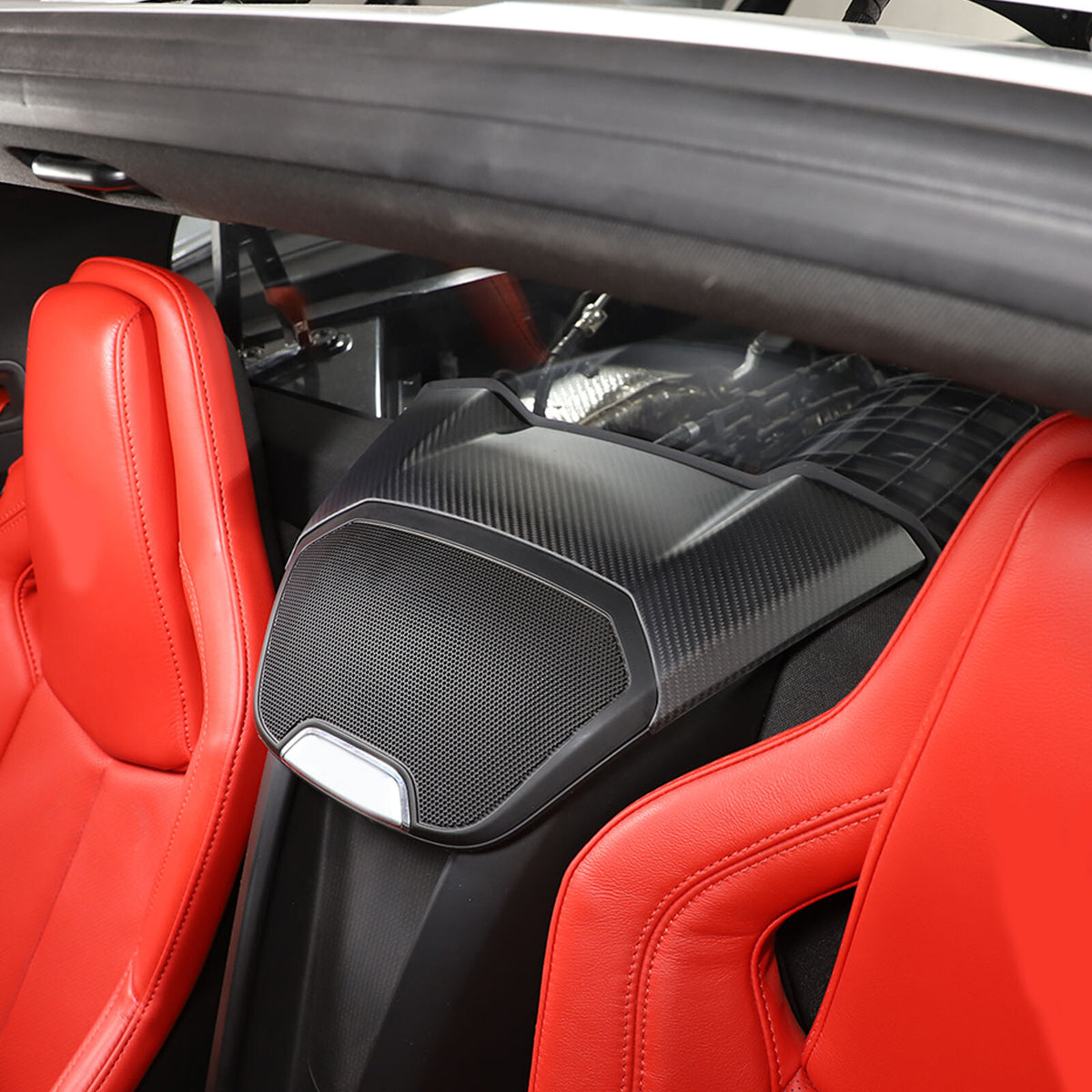 Matte Real Dry Carbon Fiber Interior Decor Trim Cover For Corvette C8 2020+ 83