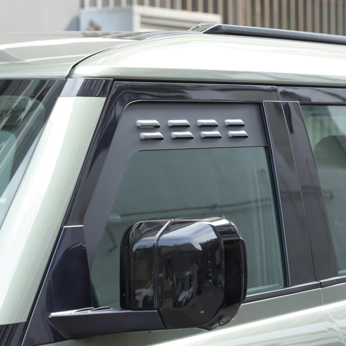 ABS Carbon fiber Front Window Louver Shutter Trim For LR Defender 110 130 20-25 14