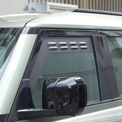 ABS Carbon fiber Front Window Louver Shutter Trim For LR Defender 110 130 20-25 14