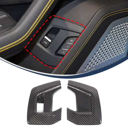 Real Carbon Fiber Rear Door Switch Cover Trim For Lamborghini Urus 2018-21 US 3