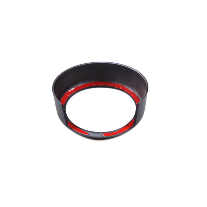 Matte Black Front Grille V Shape Cover+Logo Ring Trim for Alfa Romeo Giulia 17+ 18