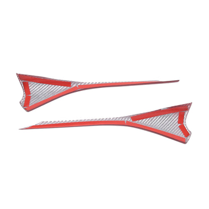 Red Real Carbon Fiber Interior Full Decor Cover Trim Kit for Corvette C8 2020-25 - Variants 11-15 14