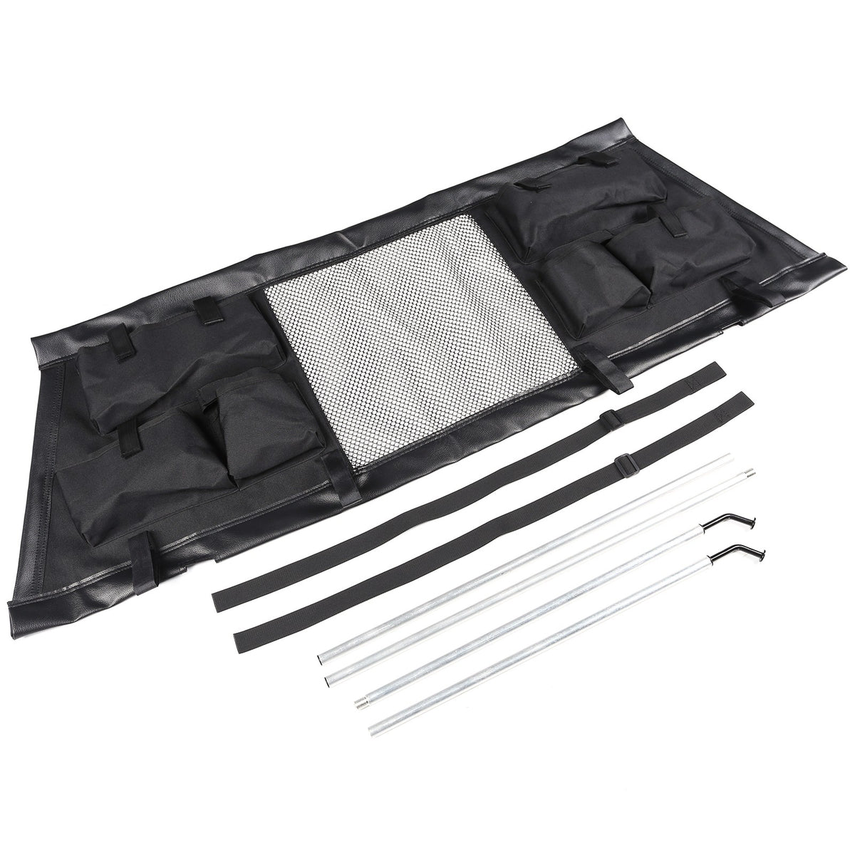 Trunk Divider Net Storage Bag Box Tray For Land Rover Discovery 5 L462 2017+ 4