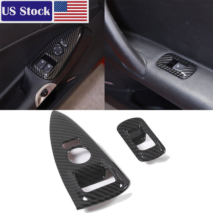 ABS Carbon Fiber Dashboard Interior Trim Cover Set Kit For Corvette C6 05-13 US 19