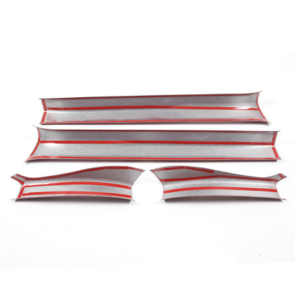 Red Real Carbon Fiber Interior Trim for Corvette C8 20-25 149