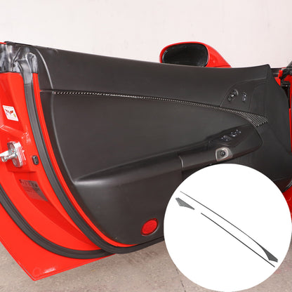 Carbon Fiber Inner Door Panel Waistline Trim Sticker For Corvette C6 2005-2013 2