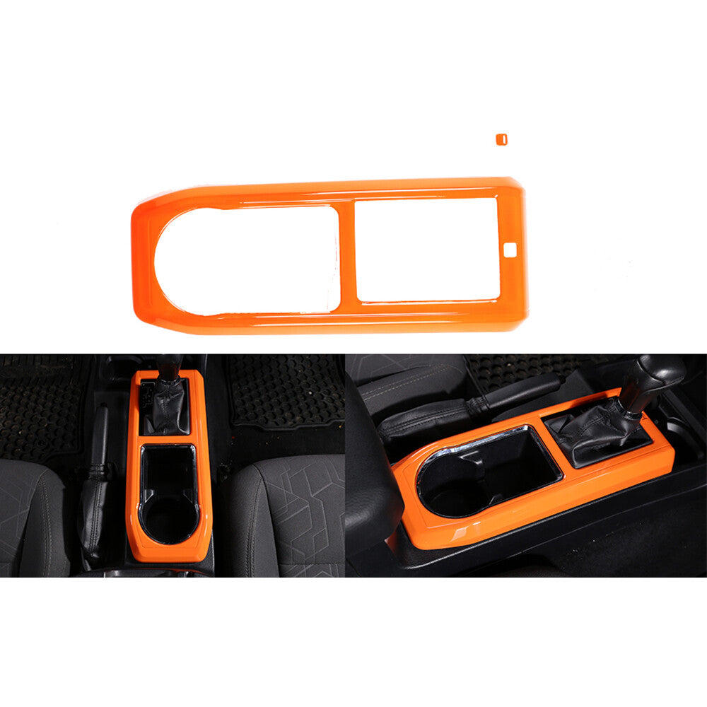 19PCS Orange Interior Full Center Console Trim Set For Toyota Tacoma 2016-22 6