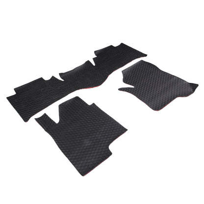Red Car Floor Mats Liner Cargo Carpets Foot Pads For Hummer H2 2003-2007 6