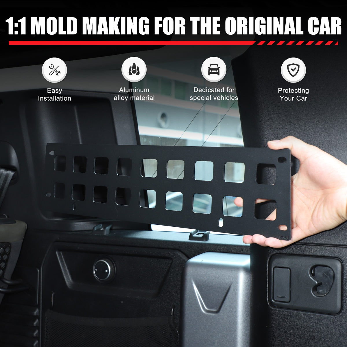 Trunk Side Window Storage Fence Molle Panel For LR Defender L663 110 20+ US 7