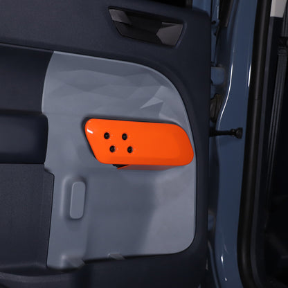 Orange ABS Interior Door Handle Panel Trim For Ford Maverick 2022+ US 15