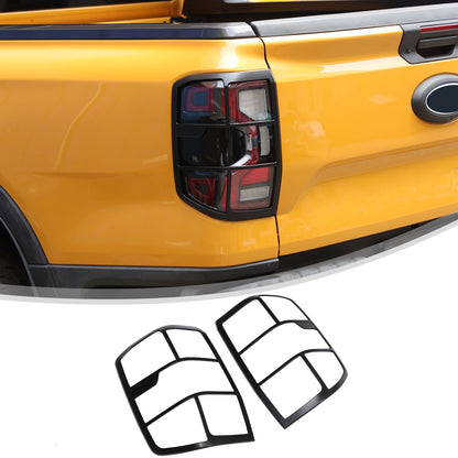 Matte Black ABS Tail Light Frame Trim For Ford Ranger T9 2023+ US 18