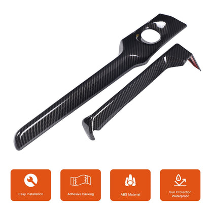 ABS Carbon Fiber Steering Wheel Side Dashboard Trim For Corvette C8 2026+ US 5