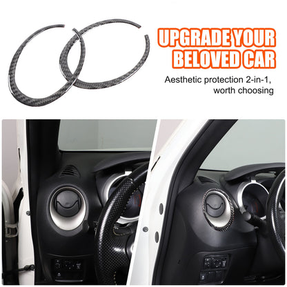 Soft Carbon Fiber Interior Center Console trim Sticker For Nissan Juke 2011-2019 64