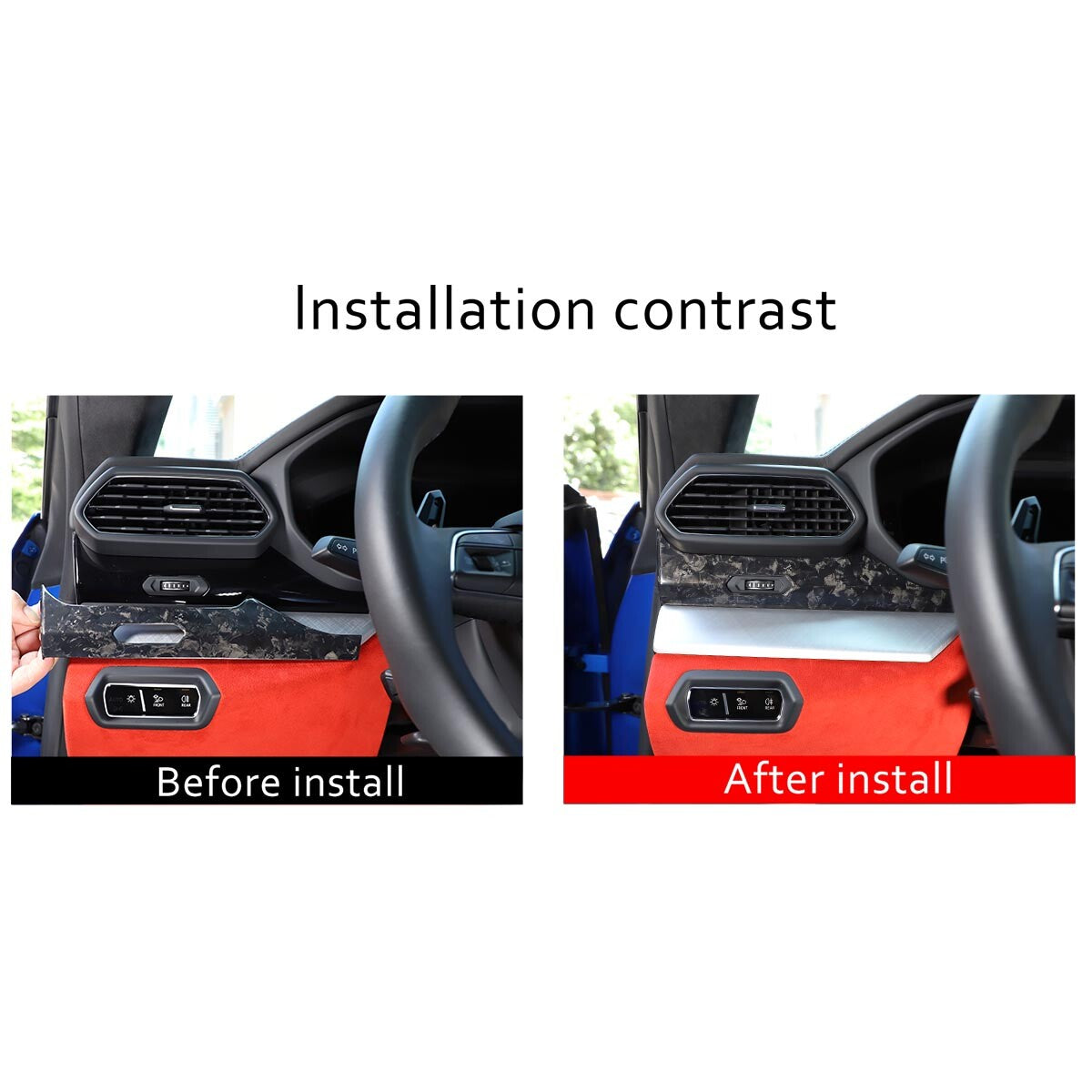 34 Styles Forged Real Carbon fiber Interior Trim Kit For Lamborghini URUS 18-23 - Variants 16-18 29
