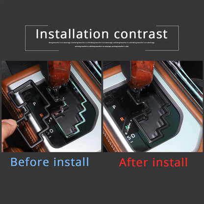 Matte Black Interior Center Console Trim Cover Kit Set For Toyota Tundra 14-21 - Styles 11-11 6
