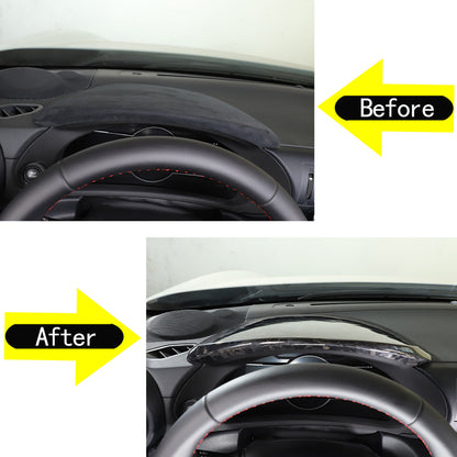 Forged carbon Dashboard Shade panel Trim Bezel For Toyota 86/Subaru BRZ 2022+ 6