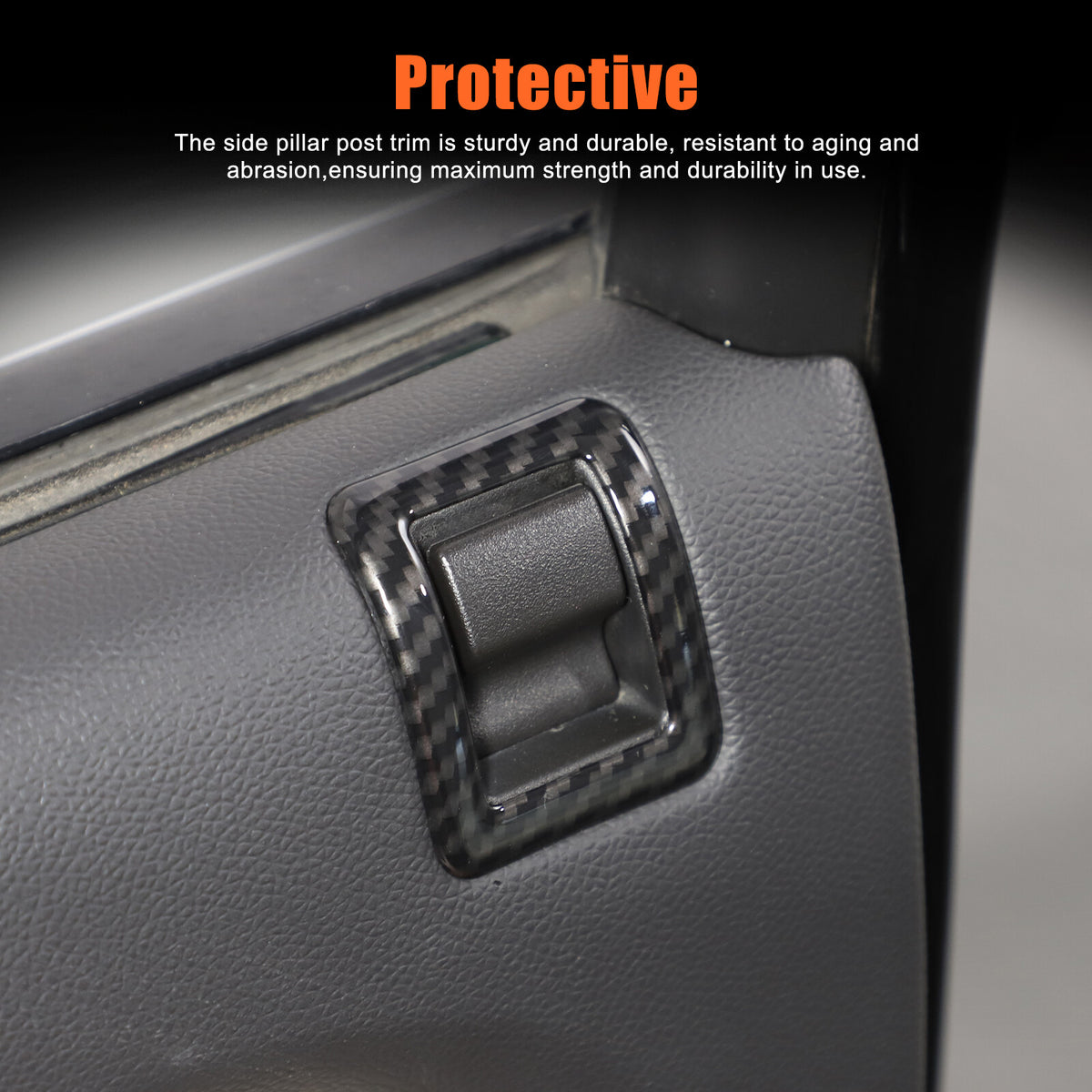 ABS Carbon Fiber Interior Decor Trim Cover For Cadillac Escalade 2007-14 8