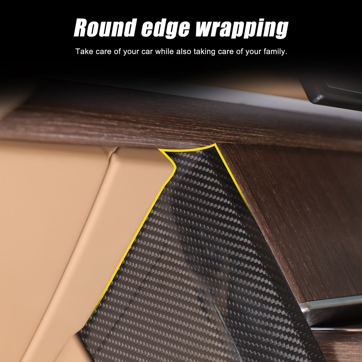Real Carbon Fiber Center Console Knee Panel Trim For LR Range Rover Vogue 2023+ 13