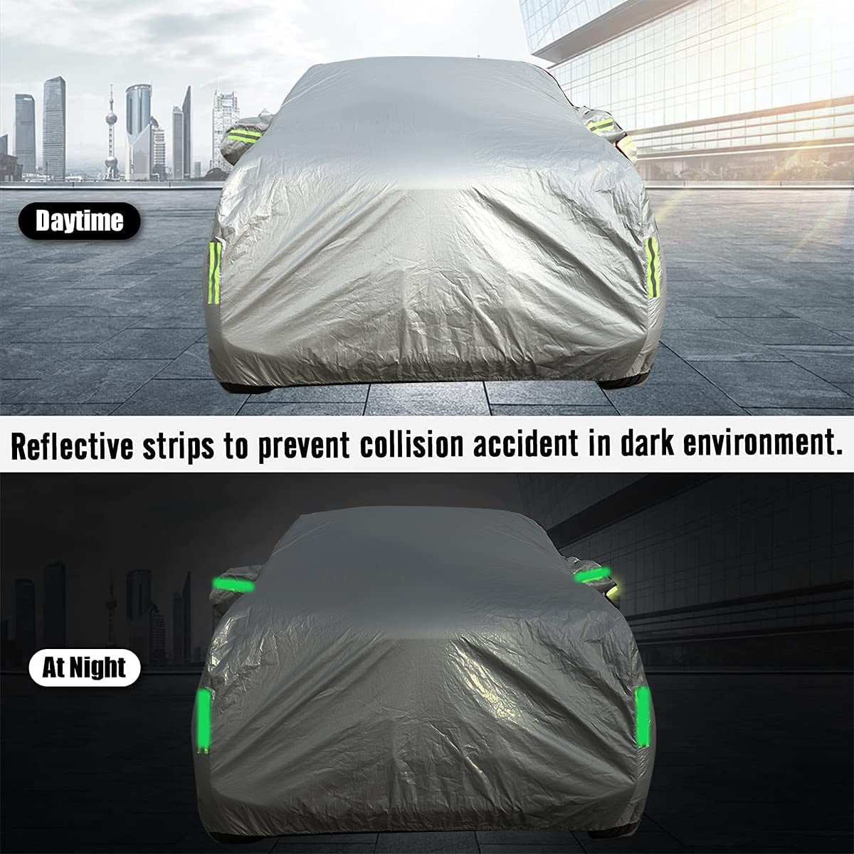 Car Protection Cover Waterproof Sun UV Snow Resistant For Mercedes-Benz smart 5