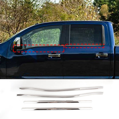 Stainless Steel Chrome Window Sill Trim Strip For Nissan Titan 2016-2024 9