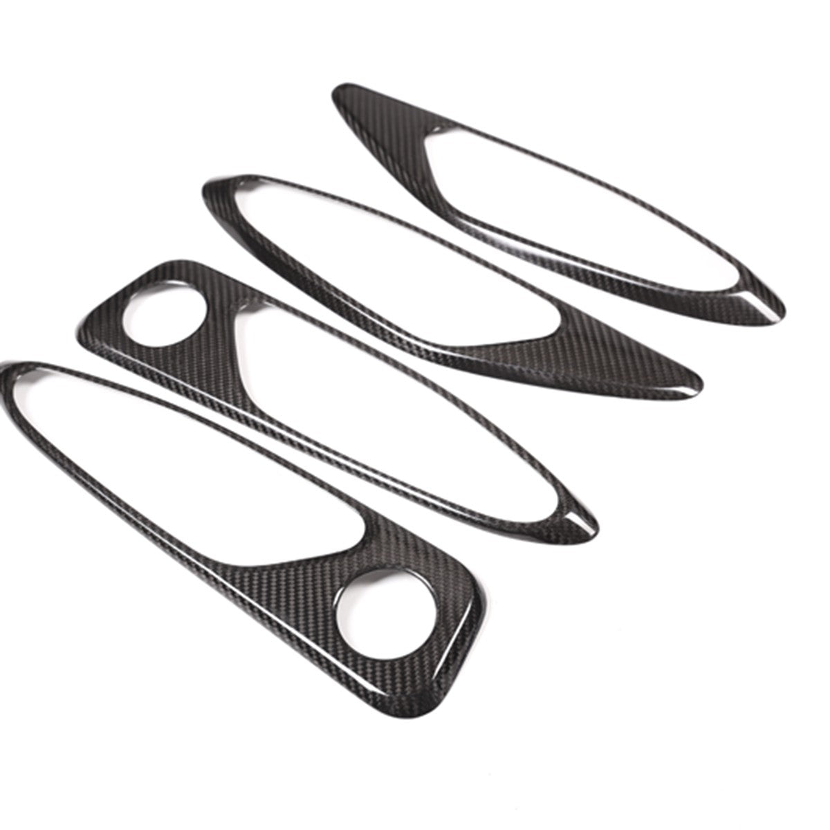 Real Carbon Fiber Inner Door Handle Trim Cover For Alfa Romeo Giulia 952 2017-20 13